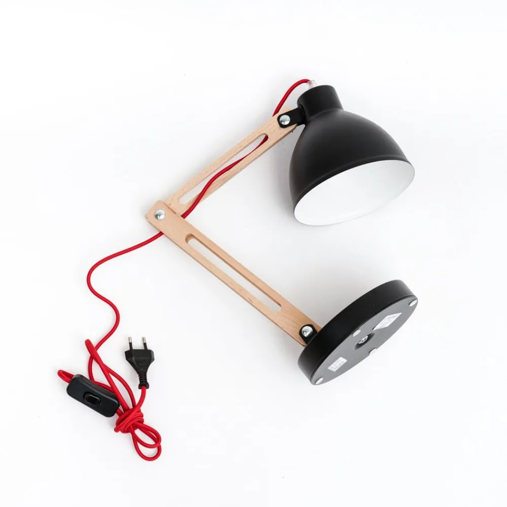 Lamkur Arbejdsrum/Kontor|Bordlamper > Bordlampe Skansen, justerbar, sort