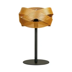 Domiluce Bordlamper > Bordlampe Tornado, sort/guld, metal, Ø 26 cm, E14