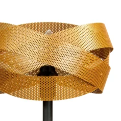 Domiluce Bordlamper > Bordlampe Tornado, sort/guld, metal, Ø 26 cm, E14