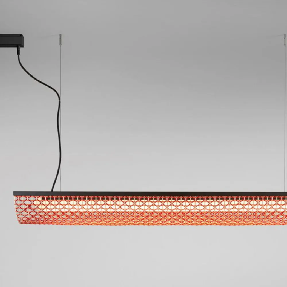 Bover Udendørs Pendellamper > LED-hængelampe Nans Balis S/140, brun/rød, 140 cm