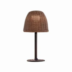 Sokkellamper ^ Bover LED-sokkellampe Atticus, højde 40 cm, grafitbrun/brun