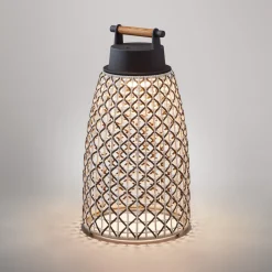 Bover Dekorationsbelysning > Nans M/49/R Akku-bordlampe til udendørs brug brun