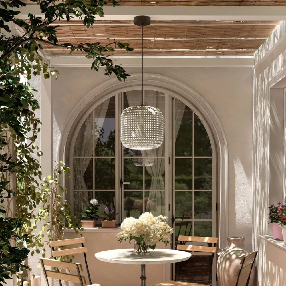 Udendørs Pendellamper ^ Bover Nans S/31 LED udendørs pendel, beige