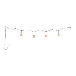 Bover Udendørs Pendellamper > Nans S/16/4L udendørs hængelampe, LED, beige