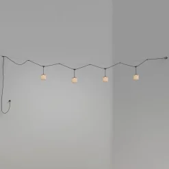 Bover Udendørs Pendellamper > Nans S/16/4L udendørs hængelampe, LED, beige