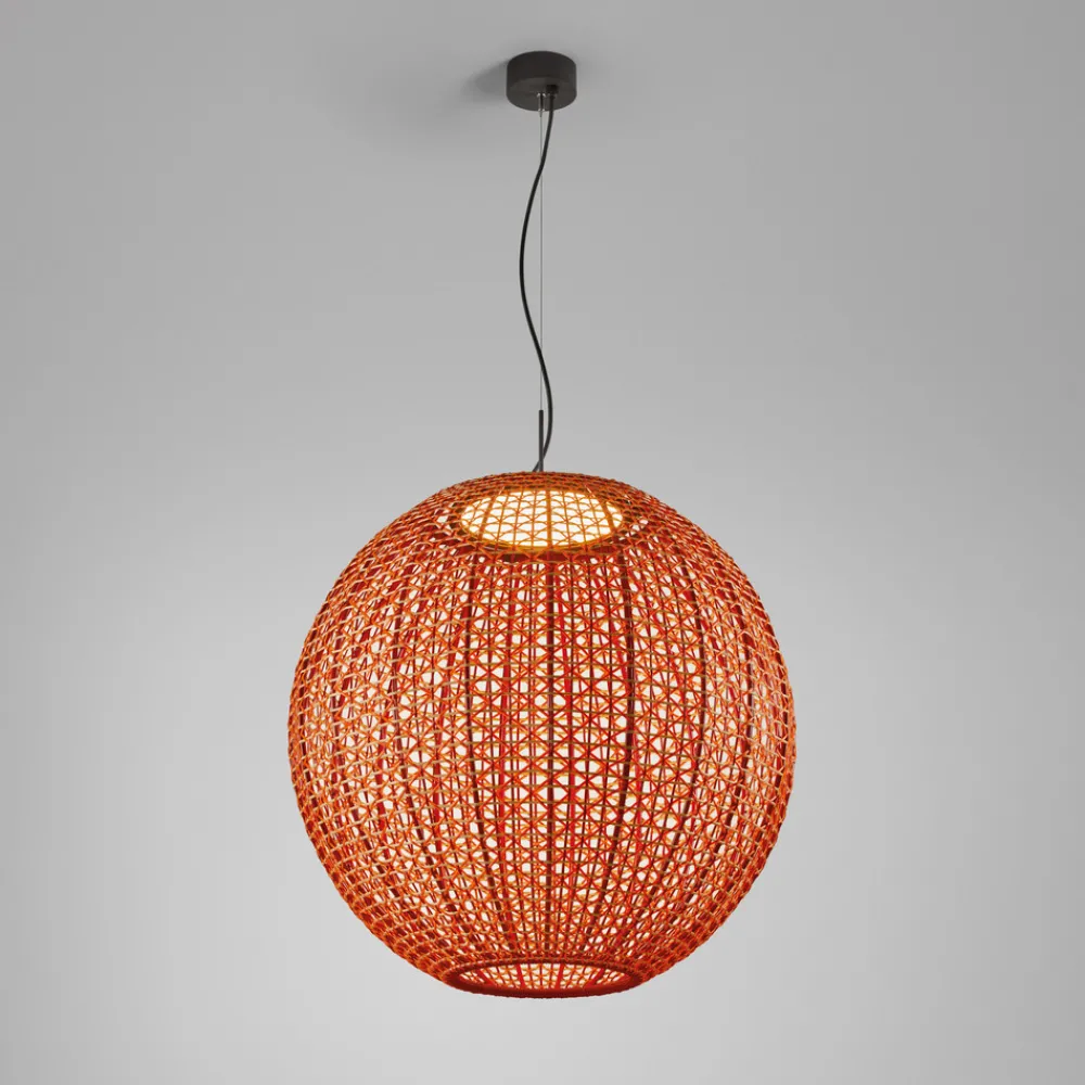 Udendørs Pendellamper ^ Bover Nans Sphere S/80 LED udendørs pendel rød