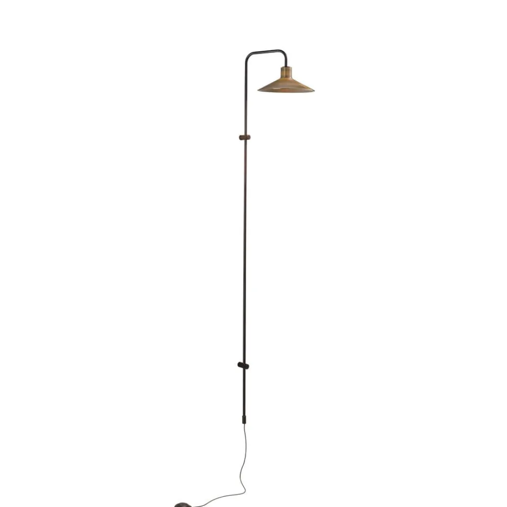 Bover Væglamper > Platet A05 LED-væglampe, dæmper, messing