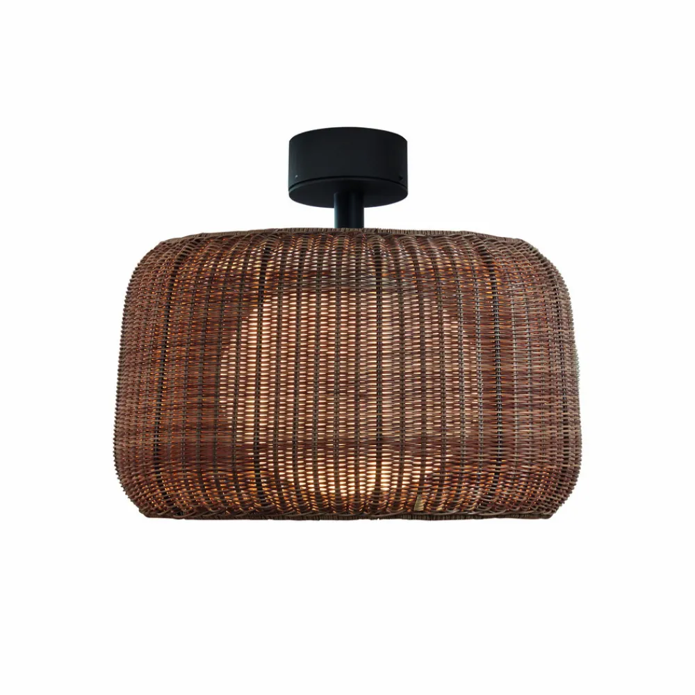 Udendørs Loftlamper ^ Bover udendørs loftlampe Fora, grafitbrun/brun, Ø 50 cm