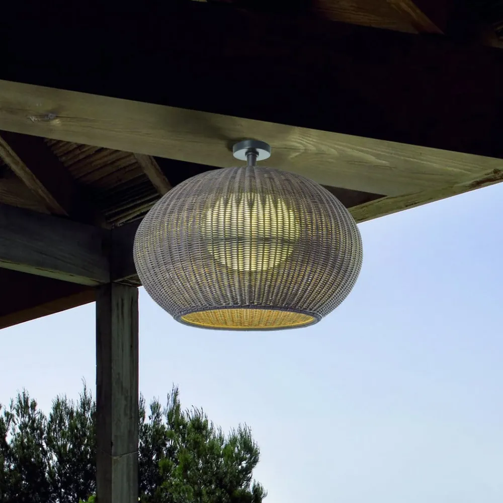 Udendørs Loftlamper ^ Bover udendørs loftlampe Garota, hvid/elfenbensfarvet