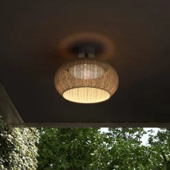 Bover Udendørs Loftlamper > udendørs loftlampe Perris, brun/brun, Ø 47 cm