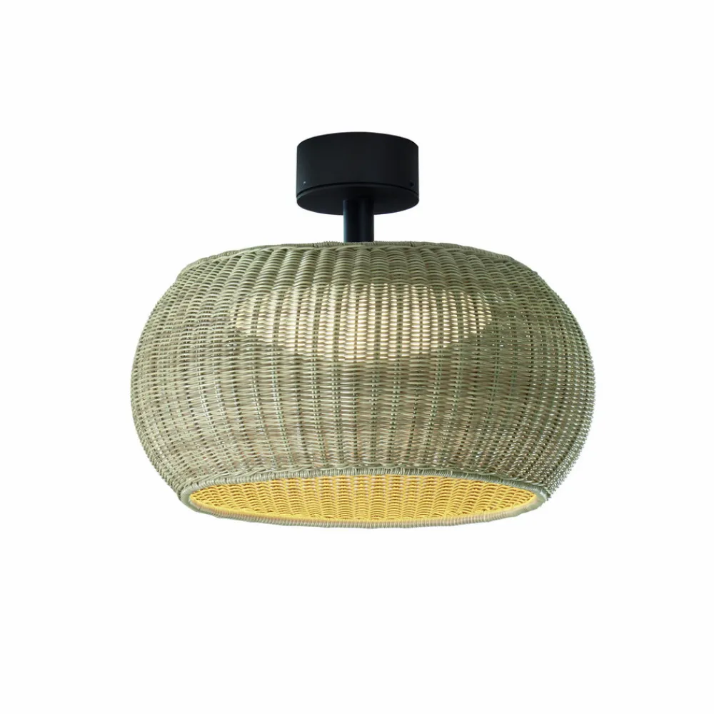Udendørs Loftlamper ^ Bover udendørs loftlampe Perris, brun/beige, Ø 47 cm
