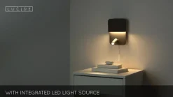 Lucide Væglamper|Væglamper > Boxer LED-væglampe med spot, sort