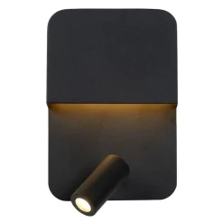 Lucide Væglamper|Væglamper > Boxer LED-væglampe med spot, sort