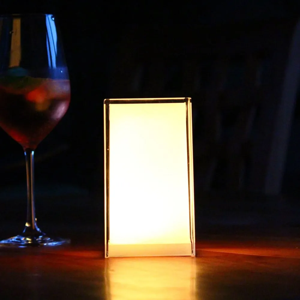 Smart&Green Dekorationsbelysning|Bordlamper > Bærbar bordlampe Cub, app-kontrollerbar, RGBW