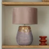 Näve Bordlamper > Bronco bordlampe, beige, keramik/kunstlæder, højde 39 cm