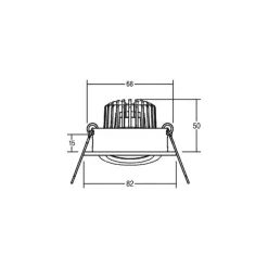 Indbygningsspots ^ BRUMBERG BB18 dim2wam RC montageboks mat alu