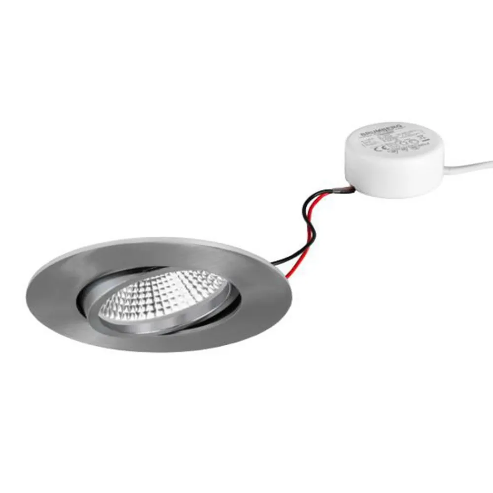 BRUMBERG Loftlamper > BB23 indbyg. IP65 RC driver rund nikkel
