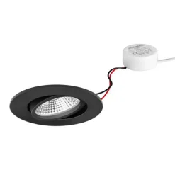 Loftlamper ^ BRUMBERG BB23 indbyg. IP65 RC driver rund sort