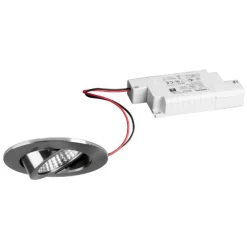 BRUMBERG Loftlamper|Spotlights > BB03 indbygning RC driver kantet nikkel