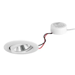 Indbygningsspots ^ BRUMBERG BB03 indbyg. RC driver rund blank hvid