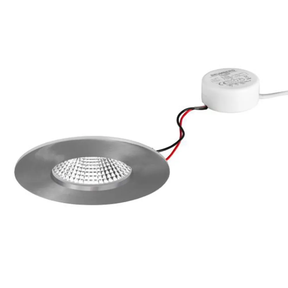 BRUMBERG Loftlamper > BB20 IP65 indbyg. RC driver rund nikkel