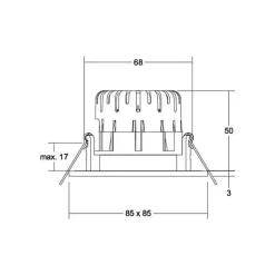 BRUMBERG Loftlamper|Indbygningsspots > BB21 IP65 RC driver rund tilslutningsdåse struktureret hvid
