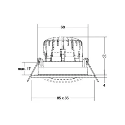 BRUMBERG Loftlamper > BB25 IP65 RC-driver rund tilslutningsdåse struktureret hvid