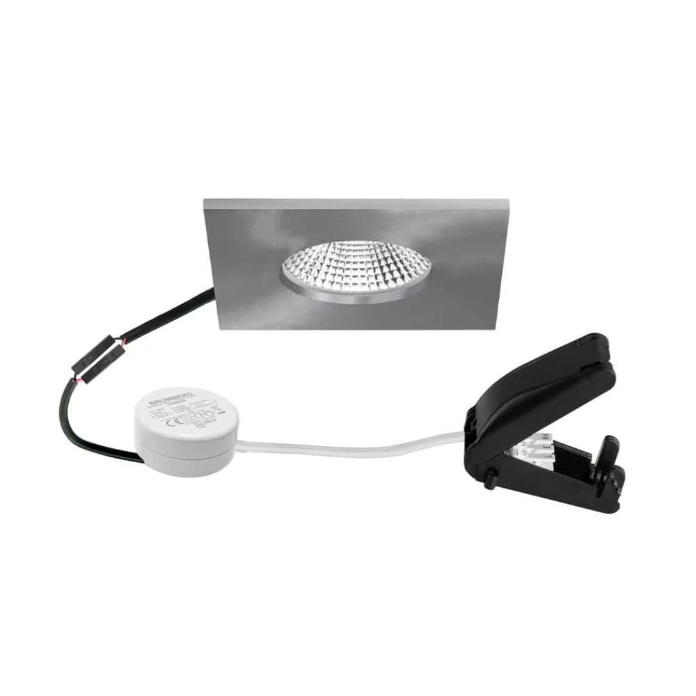 Loftlamper ^ BRUMBERG BB21 IP65 RC driver rund tilslutningsdåse mat nikkel