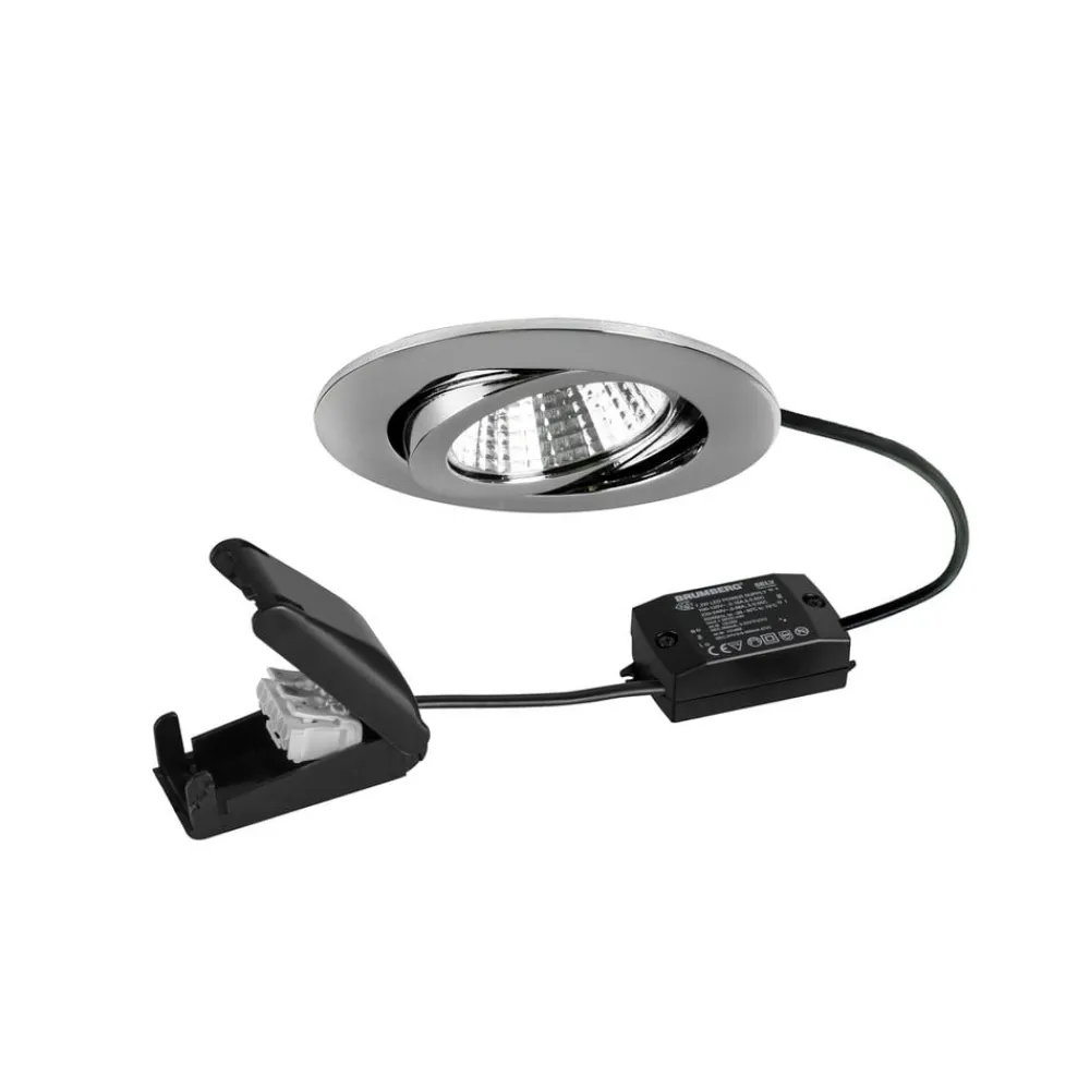 BRUMBERG Indbygningsspots > BB03 LED-indbygningsspot, on/off-tilslutningsdåse krom