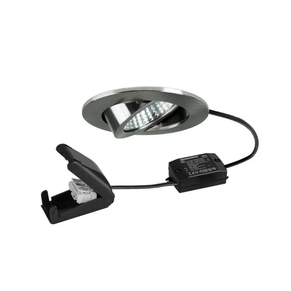 BRUMBERG Indbygningsspots > BB03 LED-indbygningsspot, on/off-tilslutningsdåse nikkel