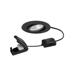 BRUMBERG Loftlamper|Indbygningsspots > BB23 LED-spot IP65 on/off tilslutningsboks sort mat