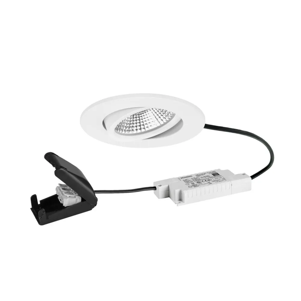 BRUMBERG Loftlamper|Indbygningsspots > BB23 LED-spot IP65 RC-dim tilslutningsboks struktureret hvid