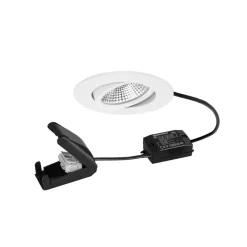 BRUMBERG Loftlamper|Indbygningsspots > BB23 LED-spot IP65 tænd/sluk-tilslutningsdåse struktureret hvid