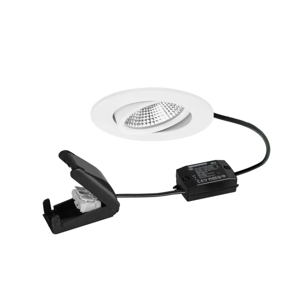 BRUMBERG Loftlamper|Indbygningsspots > BB23 LED-spot IP65 tænd/sluk-tilslutningsdåse struktureret hvid