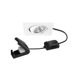 BRUMBERG Indbygningsspots > BB05 LED spot on/off tilslutningsdåse struktureret hvid