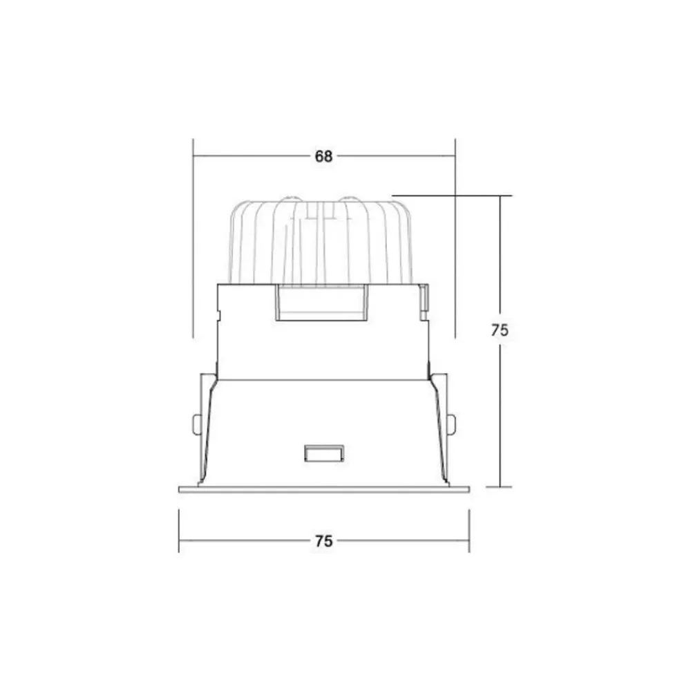 BRUMBERG Indbygningsspots > Binato DALI downlight tilslutningsboks 3.000 K hvid