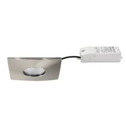 Loftlamper|Indbygningsspots ^ BRUMBERG Chooose LED-downlight kantet nikkel