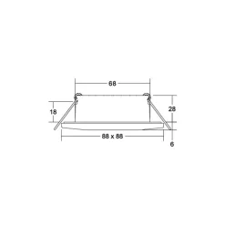 Loftlamper|Indbygningsspots ^ BRUMBERG Chooose LED-downlight kantet nikkel