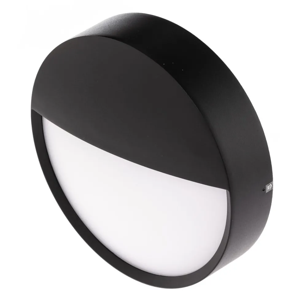 BRUMBERG Udendørs Loftlamper > Eye udendørs LED-væglampe, halv, sort