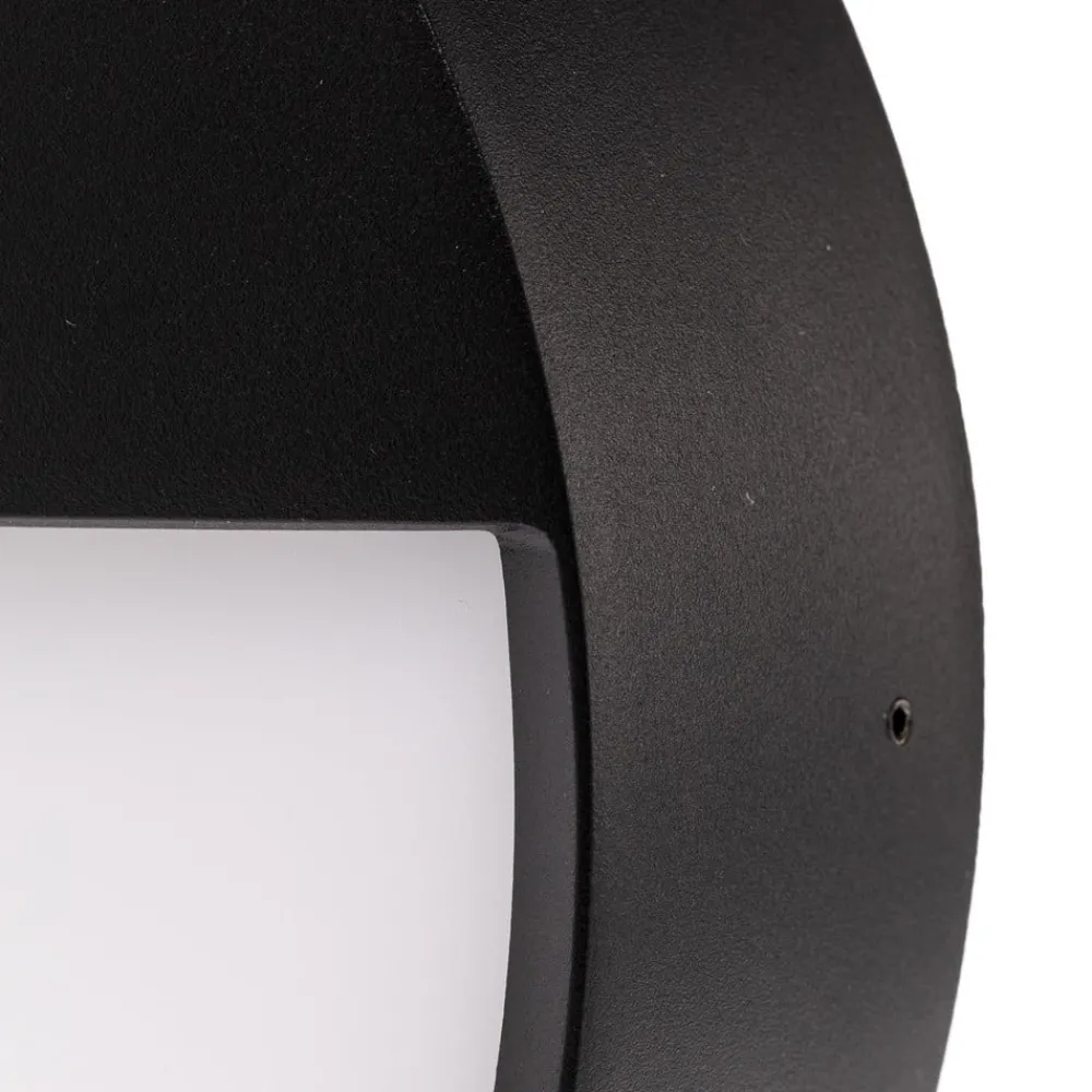 BRUMBERG Udendørs Loftlamper > Eye udendørs LED-væglampe, halv, sort