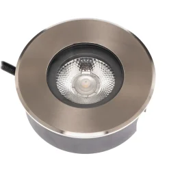 Nedgravet Udebelysning|Udendørs Spot ^ BRUMBERG Hybride Flat LED-gulvlampe til indbygning, 11 cm