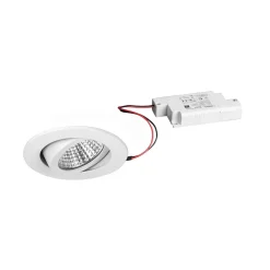 BRUMBERG Loftlamper > indbygningsspot IP65 rundt, dæmpes, hvidt