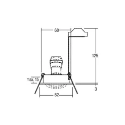 BRUMBERG Indbygningsspots > indbygningsspot Tirrel-R, GU10 fatning, mat titanium
