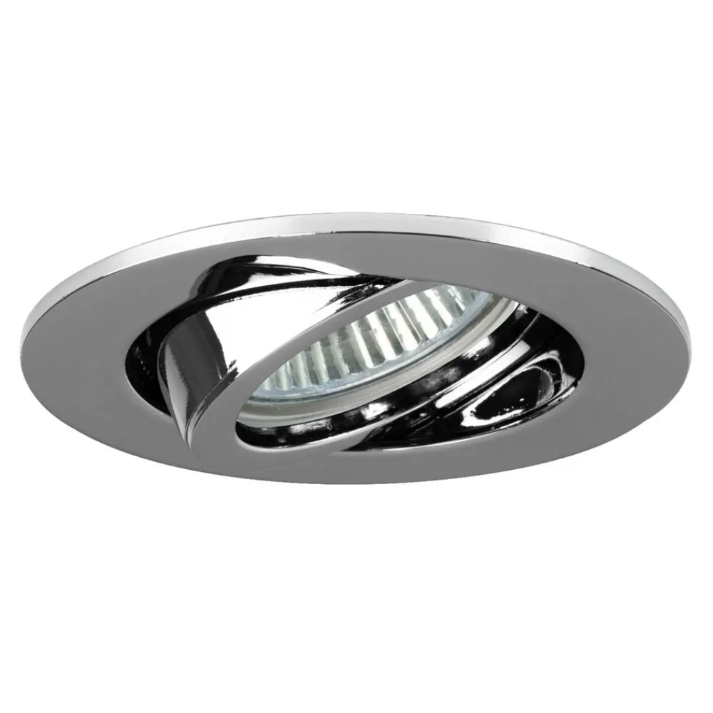 Indbygningsspots ^ BRUMBERG indbygningsspot Tirrel-R, GU10 fatning, krom