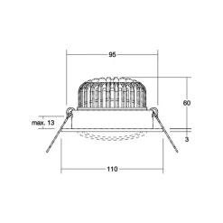 BRUMBERG Indbygningsspots > Kerby-R LED-indbygningsspot 4.000 K, hvid