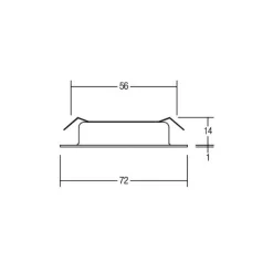 BRUMBERG Indbygningsspots > LED-indbygningsdownlight BB17, tænd/sluk, hvid