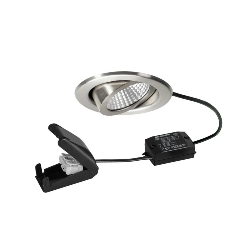 BRUMBERG Indbygningsspots > LED-indbygningsspot BB09 on/off, tilslutningsboks, stål