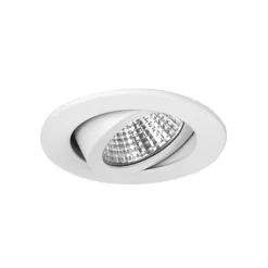 Indbygningsspots ^ BRUMBERG LED-indbygningsspot Seven-R, 2.700 K, hvid mat, aluminium