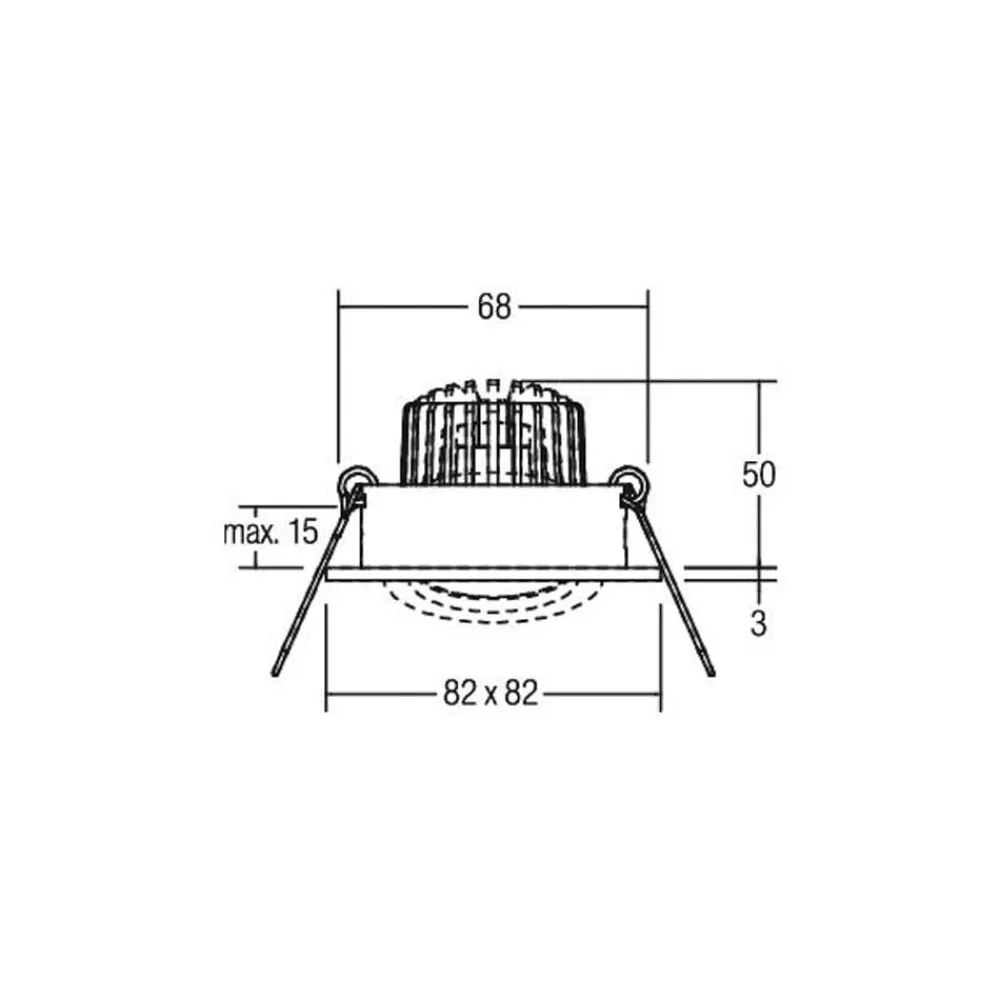 BRUMBERG Indbygningsspots > LED indbygningsspot Tirrel-S, on/off, mat titanium