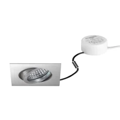 Indbygningsspots ^ BRUMBERG LED indbygningsspot Tirrel-S, RC, rund driver, mat aluminium